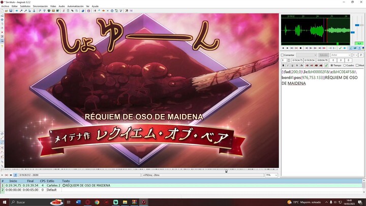 13 Cómo hacer textos curvos en Aegisub Curved Text script Aegisub