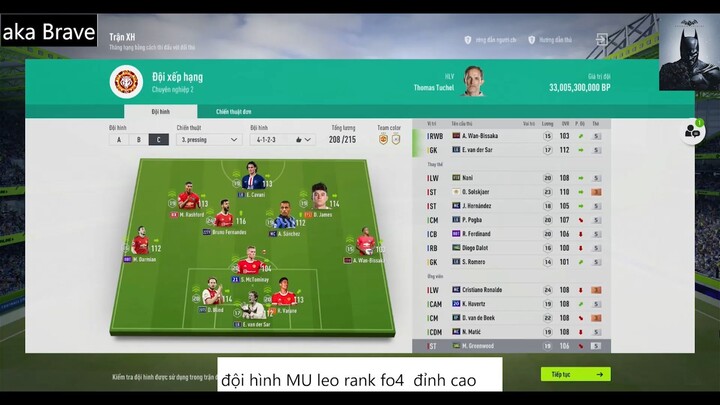 mùa giải mới đầy triển vọng của đội hình MU F04 #50