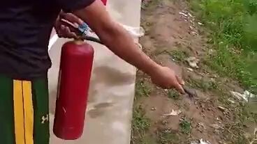 fire extinguisher demo