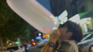 How big a balloon can you blow up with a condom?