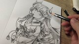 Drawing Kiyohime Berserker From Fate Grand Order  【FGO】