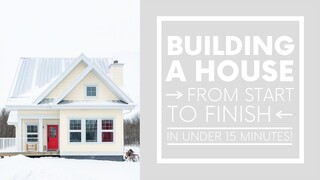 HOUSE CONSTRUCTION TIME LAPSE | Eco-Friendly House Build in 15 Minutes
