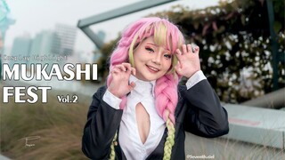 Kanroji Mitsuri si Pilar Cinta - Cosplay Highlights @ Mukashi Fest Vol.2 part 1 #lombacosplay