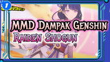 Raiden Shogun / Dreamin' Chuchu | 4K / Genshin Impact MMD_1