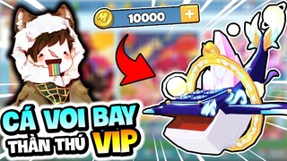 SIRO ĐỐT 10000 XU MỞ KHÓA THẦN THÚ SIÊU CẤP TRONG MINI WORLD - CÁ VOI BIẾT BAY VIP NHẤT THẾ GIỚI