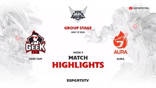 Geek Fam vs Aura HIGHLIGHTS MPL ID S13 | AURA VS GEEK ESPORTSTV