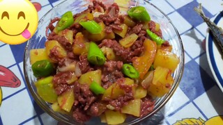 Ginisang corned beef with patatas#simpleng recipe@pang masa