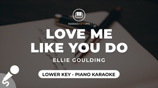 Love Me Like You Do - Ellie Goulding (Lower Key - Piano Karaoke)