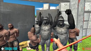 Surrounded by 10k Zombies. FPS Perspective! Animal Revolt Battle Simulator ARBS