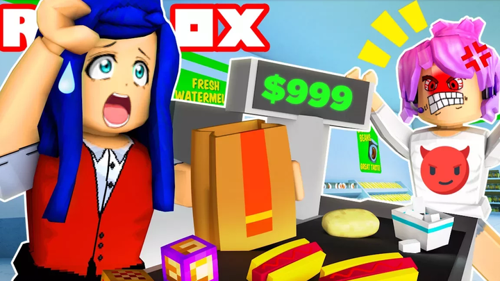 Roblox Family - งานแรกของฉัน! ฉันเกือบจะโดนไล่ออก!!! (Roblox โรลเพลย์)