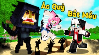 MỀU THỬ THÁCH 24H LÀM BẪY TROLL YÊU TINH HEO RỪNG TRONG MINECRAFT*REDHOOD CỨU MỀU KHỎI QUÁI VẬT NHỚT