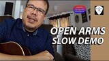 Open Arms (Journey) SLOW DEMO Fingerstyle Guitar Cover