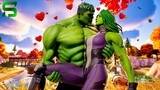 The Incredible Hulk & She Hulk FALL IN LOVE.. Fortnite Short Film
