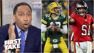 FIRST TAKE | Stephen A. compares Tom Brady, Aaron Rodgers or Mahomes: Who is NFL MVP frontrunner?