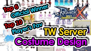 [ROX] All Winners For Costume Design Event In TW Server For RO 20th Anniversary | KingSpade