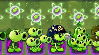 PvZ 2 Challenge - Peashooter and other plants level 100 vs. Birthday Pharaoh Zombie Team level 100