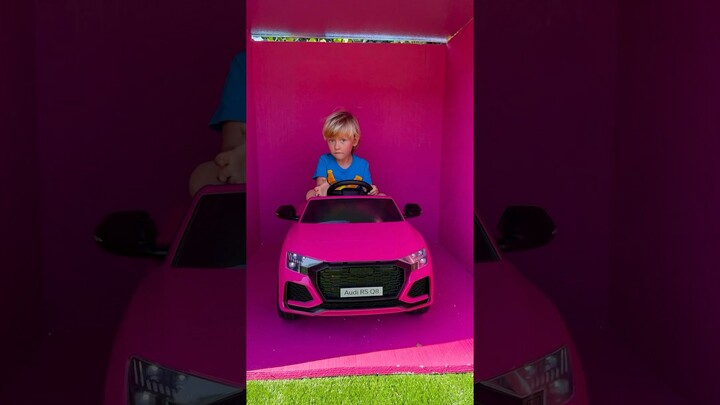 Learn colors with toy cars and garages