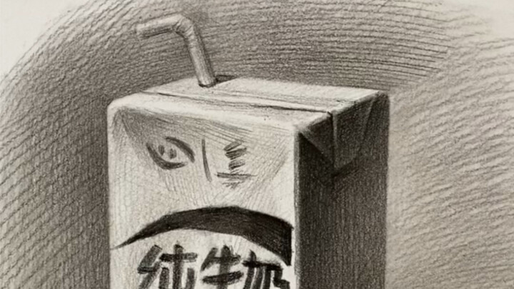 [Hướng dẫn vẽ tĩnh vật] Cách vẽ hộp sữa