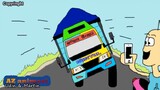 Mobil truk oleng Air - kartun lucu / Funny video cartoon / udin dan martin