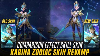 【COMPARISON】KARINA Zodiac Skin Revamp "Gemini - Halo" | Mobile Legends: Bang Bang