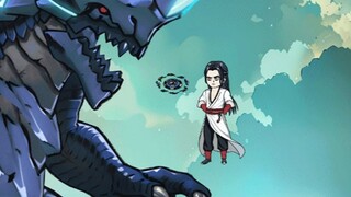 Han Li fights small monsters in Chaos Star Sea