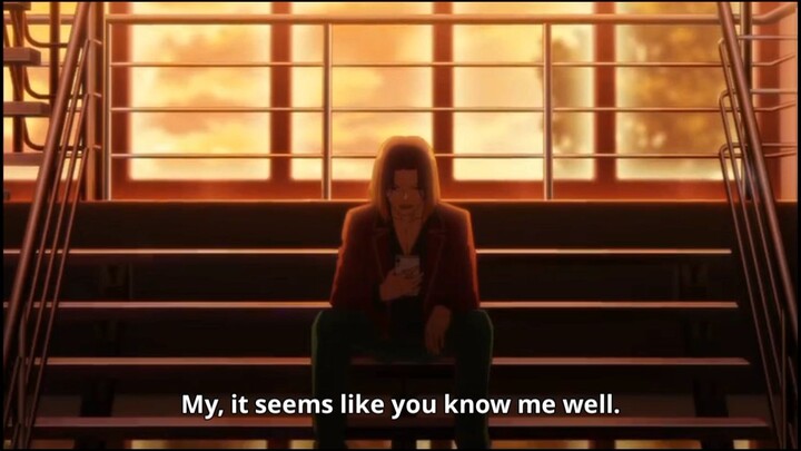 This is almost near part that Ayanokouji talks with his fist