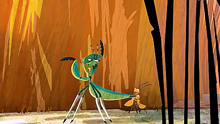 The past secrets of the Furious Five, Praying Mantis is troubled by his speed #Kung Fu Panda #animat