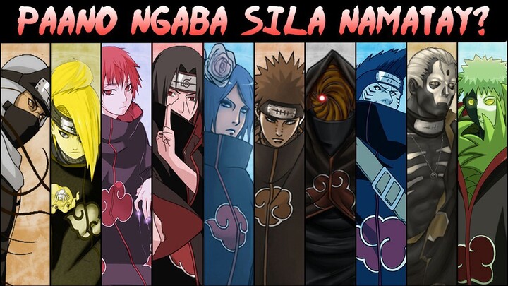 Ang Pagkamatay Ng Bawat Akatsuki Member || Naruto Tagalog Review || @AnimeTagalogTalakayan
