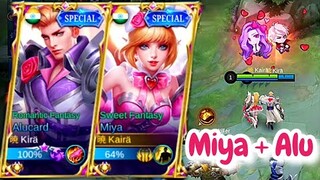 MIYA and ALUCARD POWER COUPLE DESTROY ENEMIES! VALENTINE SKIN GAMEPLAY❤️