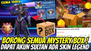 NEKAT BORONG MYSTERY BOX AKUN MLBB! HOKI DAPAT SKIN LEGEND DAN WR BAGUS CUMA 100rb