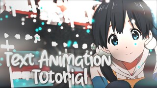 Text Animation Tutorial - Alight Motion