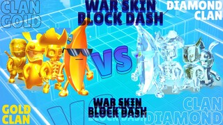 WAR SKIN STUMBLE GUYS CLAN GOLD vs CLAN DIAMOND! BLOCK DASH ONLY! LIVE STUMBLE GUYS!