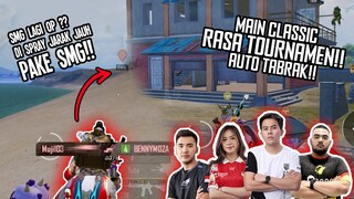 MAIN CLASSIC RASA TOURNAMENT !! DI TABRAK TERUS AWAL SAMPE AKHIR (With MUTE,SKY,RYAN) - PUBG MOBILE