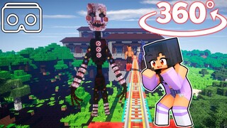 APHMAU saving friends from PUPPET - Roller Coaster Minecraft 360°