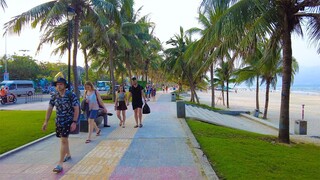 ONE OF BEST BEACH IN VIETNAM - Da Nang Promenade & Beach 4K Tour In September 27 2023