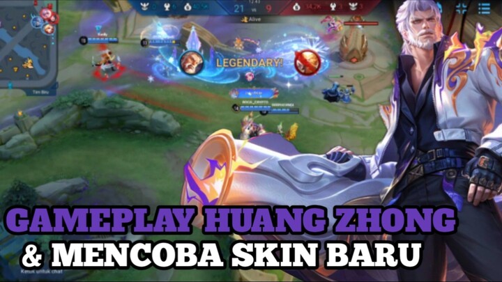 GAMEPLAY HUANG ZHONG & MENCOBA SKIN BARUNYA
