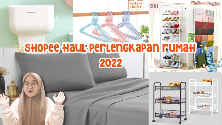 SHOPEE HAUL PERLENGKAPAN RUMAH TERMURAH 2022 | Aesthetic Stuff Home Decor