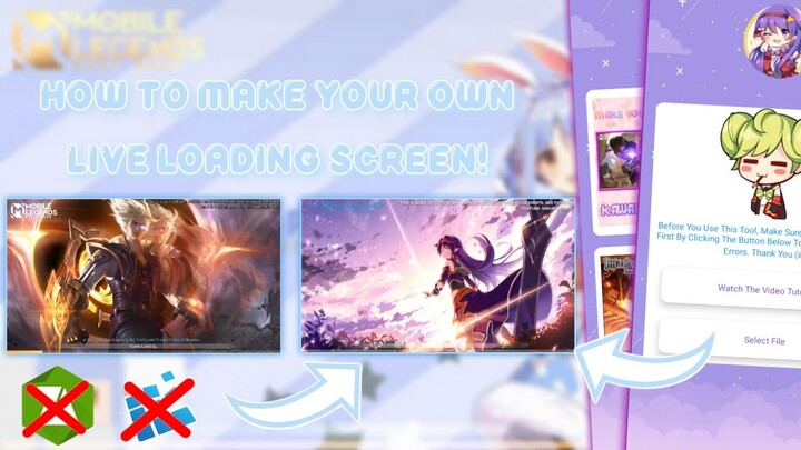 「 New Method 」How To Make Your Own Custom Splash & Live Loading Screen In Mobile Legends!