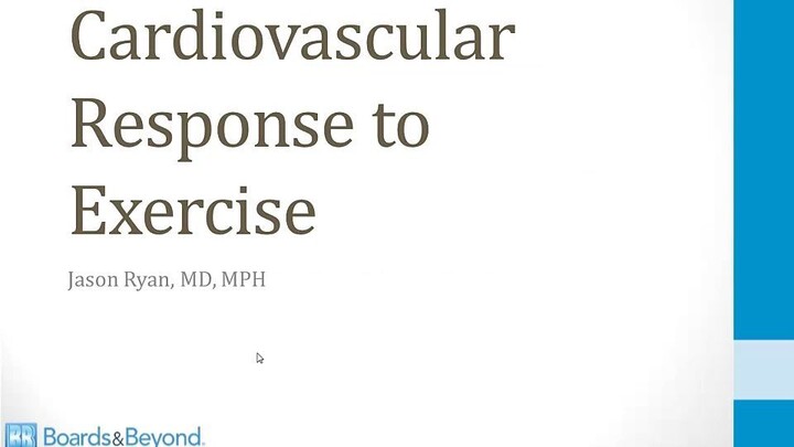 Cardiology - 1. Anatomy and Physiology - 3.CV Response to Exercise