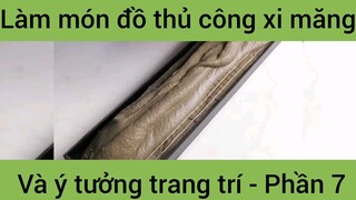 Làm món đồ thủ công xi măng ý tưởng trang trí #7