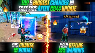 TOP 5 MOST UNIQUE CHANGES IN FREE FIRE AFTER OB44 UPDATE | FREE FIRE OB44 UPDATE | FF NEW UPDATE