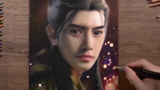 彩铅画一个平平无奇的韩立