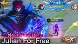 Next New Hero Julian For Free Gameplay - Mobile Legends Bang Bang