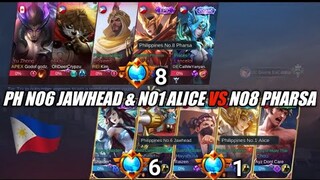 Philippines No.6 Jawahead & No.1 Alice VS Philippines No.8 Pharsa - MLBB