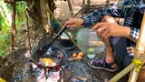 Survival Camping Mukbang Funny di Hutan Belantara - Asian Bushcraft