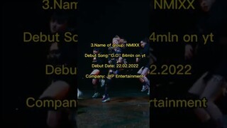 Kpop girls group which debuted in 2022 to August #kpop #fyp #short#leeserafim#nmixx#kep1er#newjeans