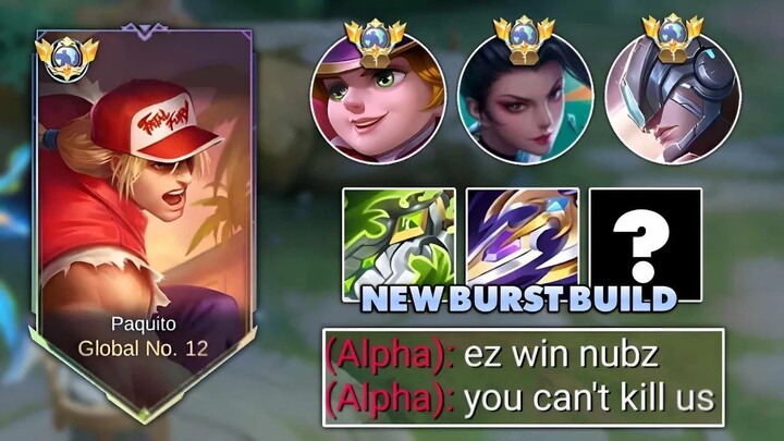 TOP GLOBAL PAQUITO ABUSED THIS NEW META BUILD PAQUITO!!  - MLBB
