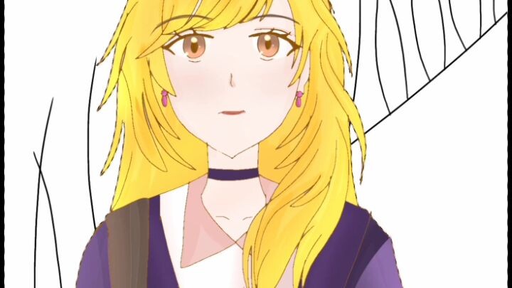 Bikin gambar anime beauty by cixy with Ibispaint X