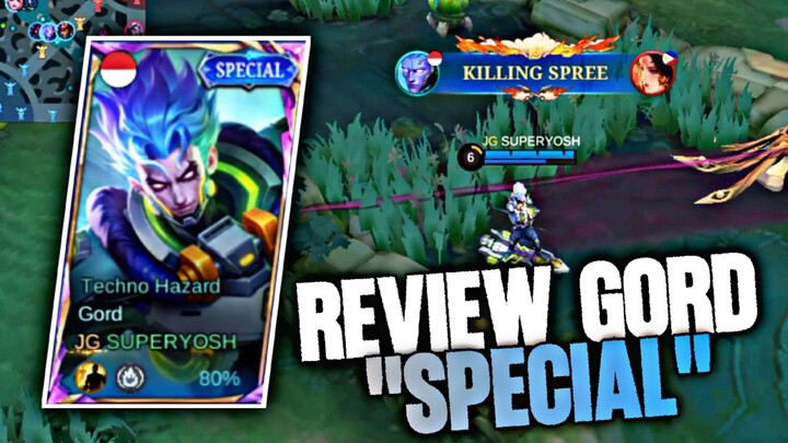 REVIEW SKIN GORD TECHNO HAZARD!! SKIN SPECIAL TAPI EFEKNYA LUMAYAN!! - Mobile Legends