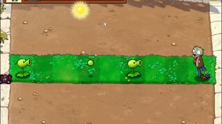 ZOMBI AKAN DATANG - AREA SIANG - PETUALANGAN - PLANT VS ZOMBIES - LEVEL 1-1